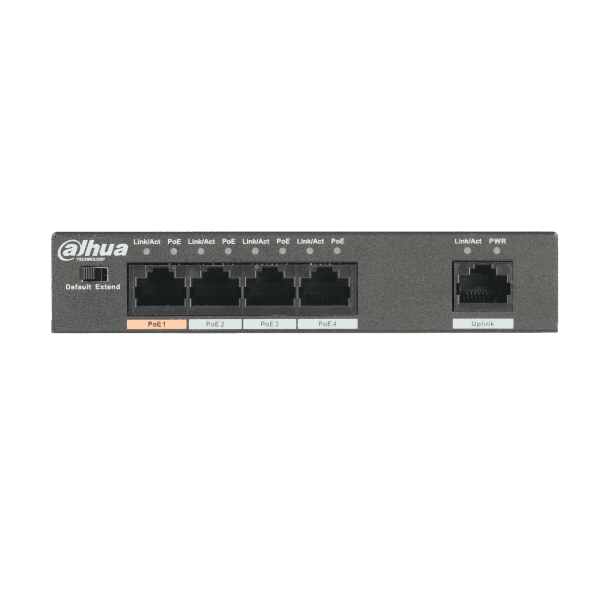 Switch PoE de 4 Puertos 10/100Mbps