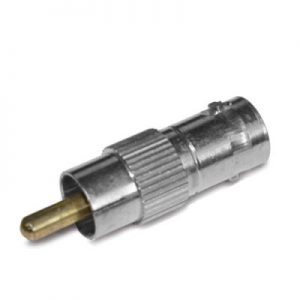 Conector BNC hembra a RCA macho