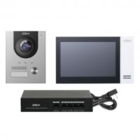 Kit Videoportero IP: Estación exterior, Monitor Interior y Switch