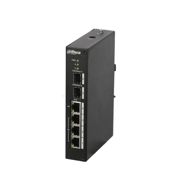 Switch PoE Dahua de 4 Puertos No gestionable