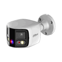 Cámara de red WizSense con lente fija tipo bala y empalme TiOC Duo de 2x4 MP.